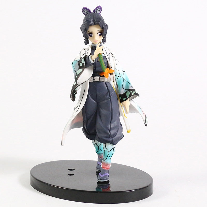 14cm Demon Slayer Anime Figure Kamado Nezuko Kochou Shinobu Action Figure Kimetsu no Yaiba Tsuyuri Kanawo Figurine Model Doll