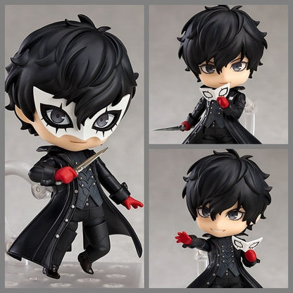 10cm Megami Tensei Persona 5 Joker Amamiya Ren Anime Figure Q version 989# Ren Amamiya Action Figure Collection Model Doll Toys