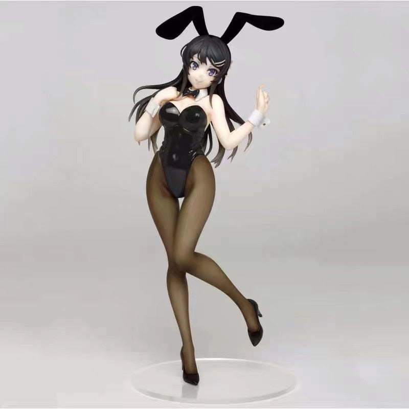 20cm Anime Rascal Does Not Dream of Bunny Girl Senpai Sexy Figure Toy Senpai Sakurajima Mai Chair Sexy Anime Action Figure Toys