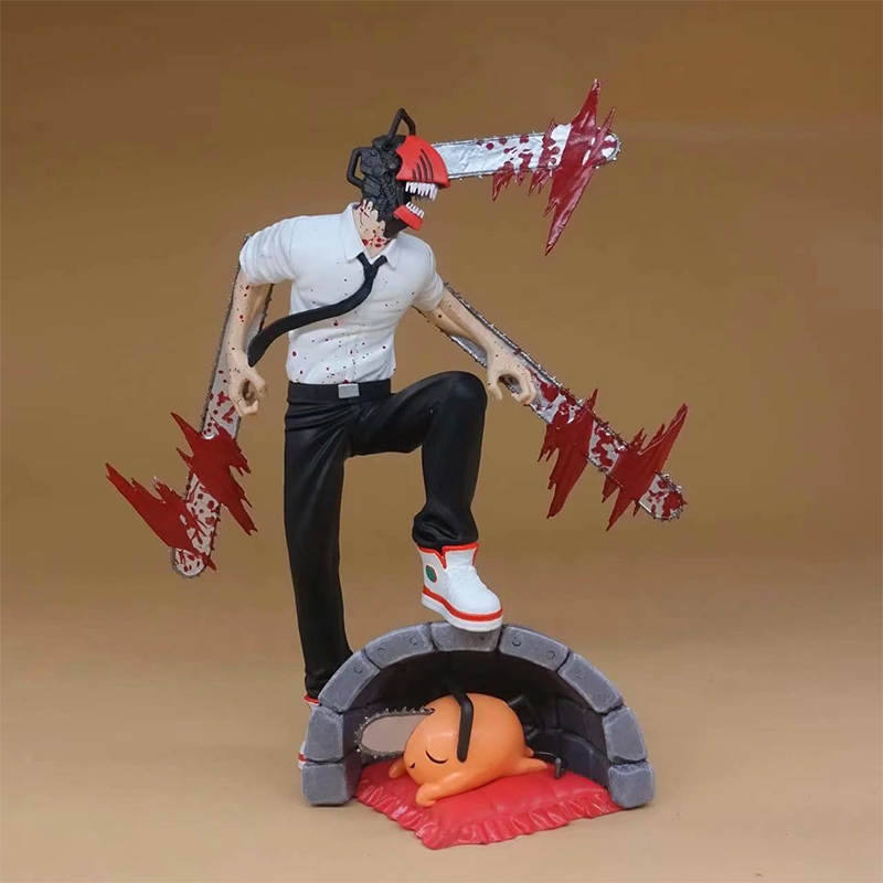 20cm Chainsaw Man Denji Anime Figure Power/Denji Action Figure 1560 Chainsaw Man Denji Figurine Adult Collectible Model Doll Toy