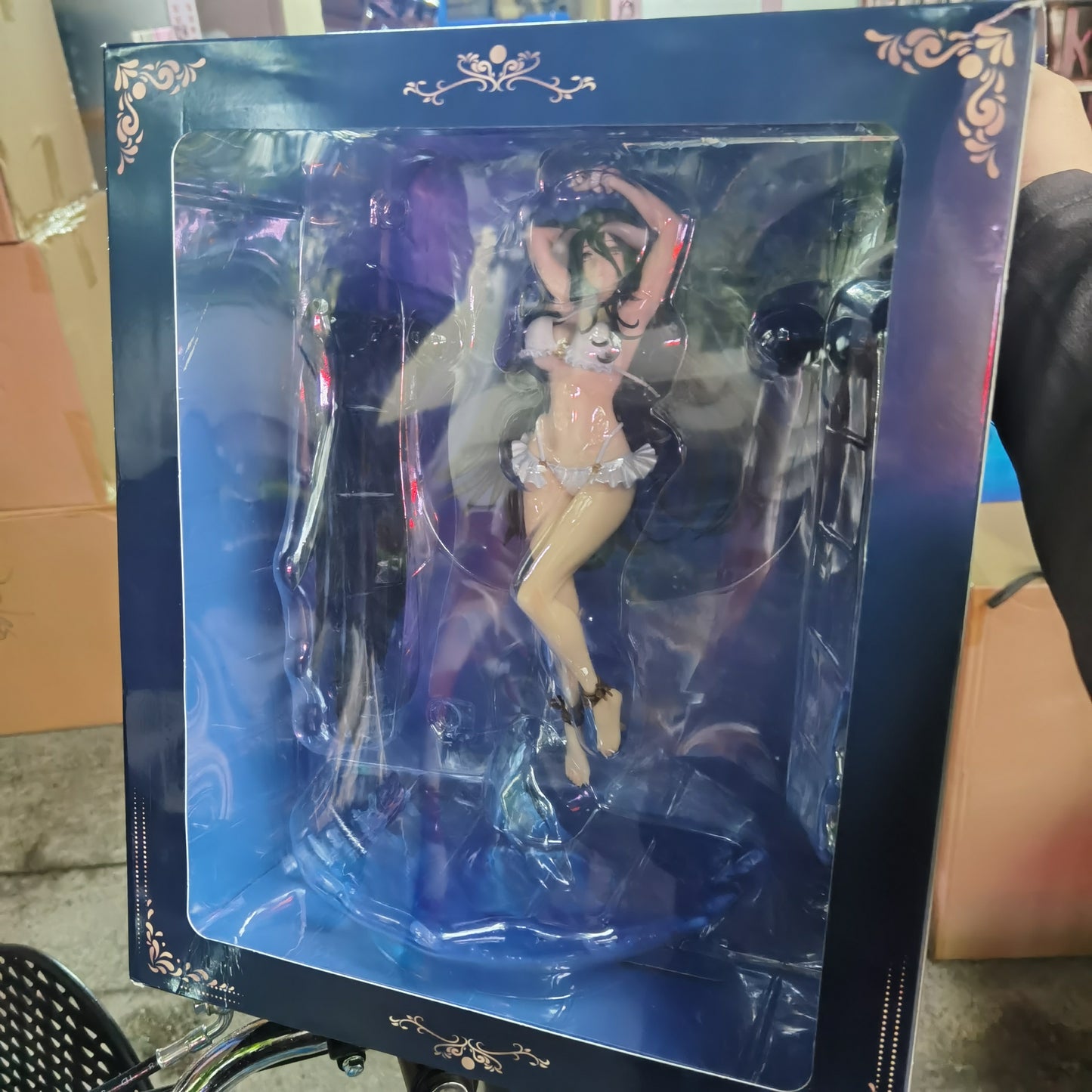 32cm Overlord Anime Figure Albedo -Swimsuit Action Figure Overlord III Albedo so-bin Ver Sexy Figure Collection Model Doll Toys