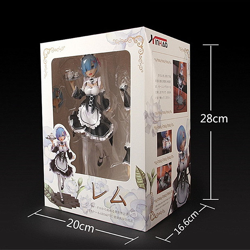 21cm Re:ZERO Starting Life in Another World Anime Figure Rem Ram Action Figure Rem Figurine Ram Figure Collectible Model Toys