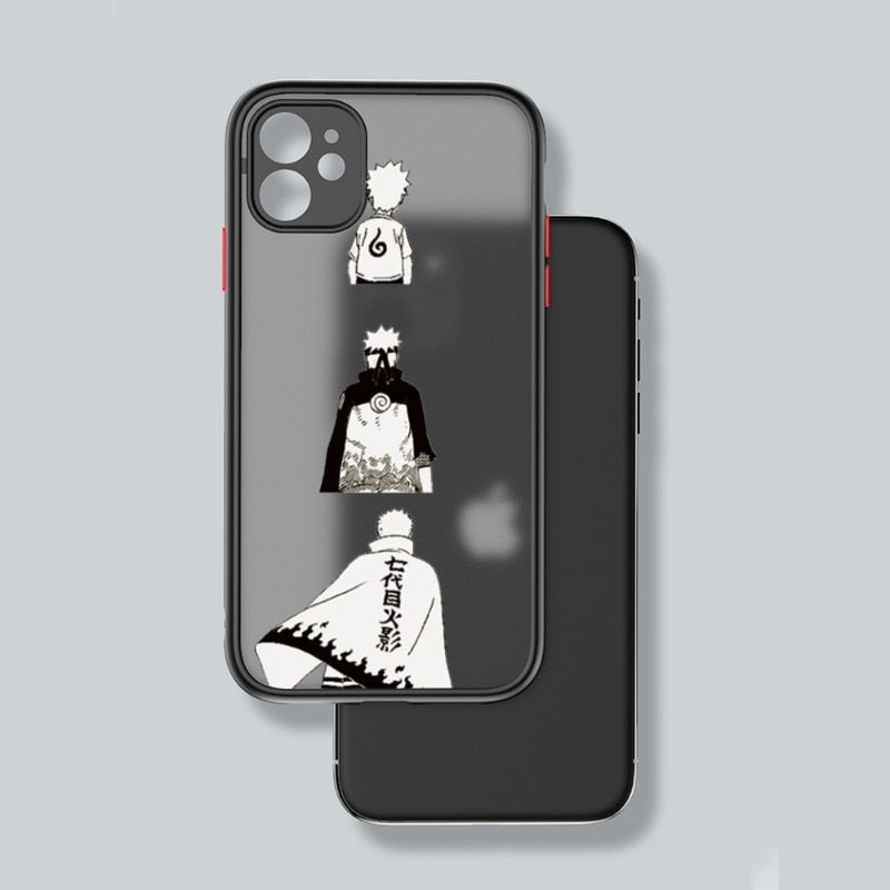 Anime Naruto Akatsuki Itachi Phone Case For IPhone 11 12 13 Mini Pro Max X XS XR 7 8 Plus Clear Matte Black Cover