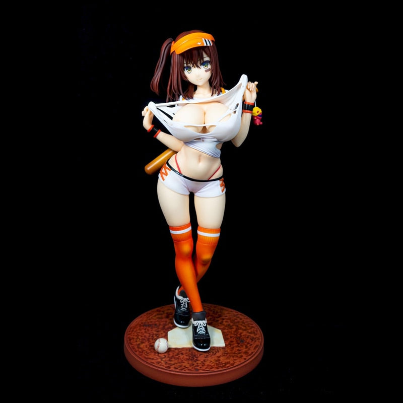 Skytube Matarou Original Anime Character Sexy Girls Figurine Play Baseball Yakyuu Musume PVC Collection Model Figure Toys Gifts