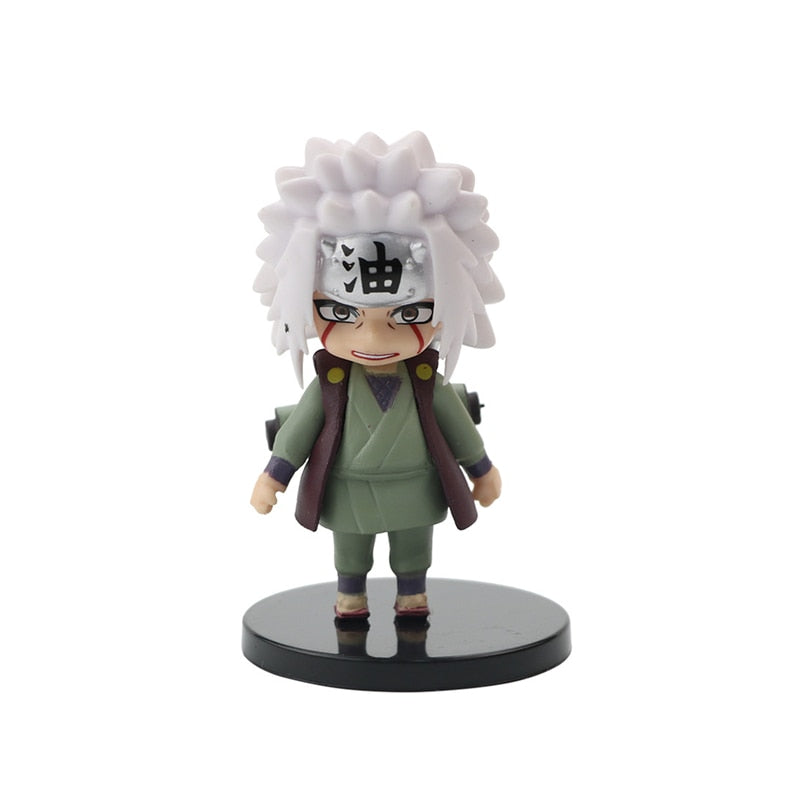 Naruto Uzumaki Kakashi Uchiha Sasuke Itachi Anime Figure Toy Q Cute Figural Nendoroid Car Decoration PVC Model Gift Toys For Kid