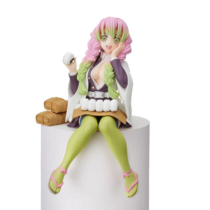 14cm Demon Slayer Anime Figure Kamado Nezuko Kochou Shinobu Action Figure Kimetsu no Yaiba Tsuyuri Kanawo Figurine Model Doll