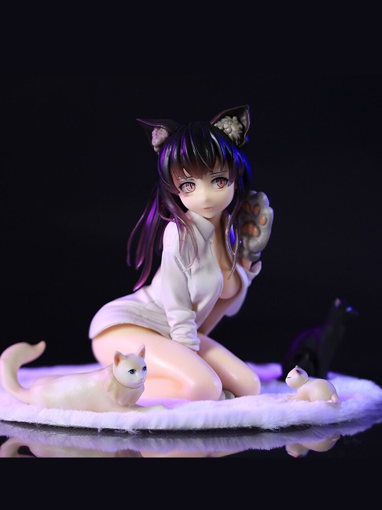 Japanese Anime Figure DCTer Catgirl Mia Bishop's Rondo Ayaka Chan Skytube Cat Girl PVC Model Doll Statue Adult Collectible Toy