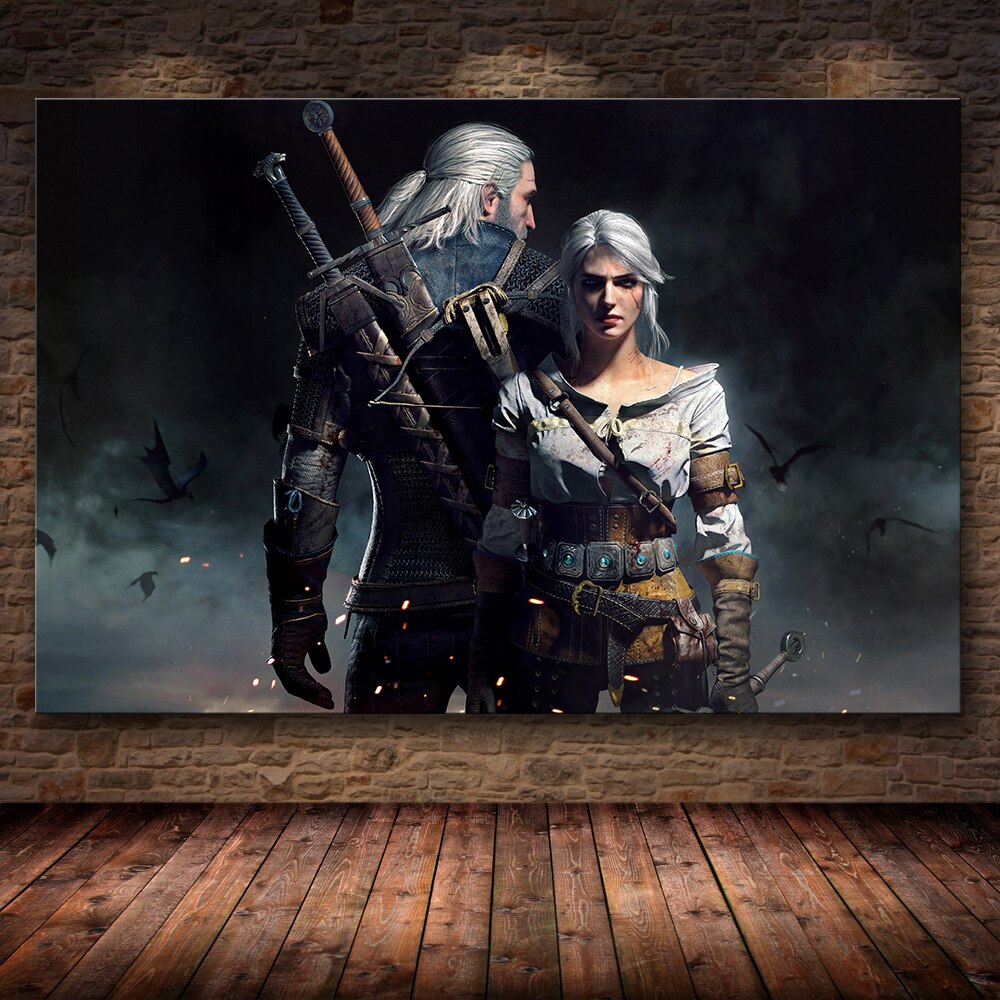 Home Decor Canvas Poster Picture Sexy Final Fantasy Game Painting Poster Wall For Home Canvas Wall Art Painting