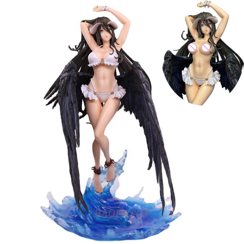 32cm Overlord Anime Figure Albedo -Swimsuit Action Figure Overlord III Albedo so-bin Ver Sexy Figure Collection Model Doll Toys