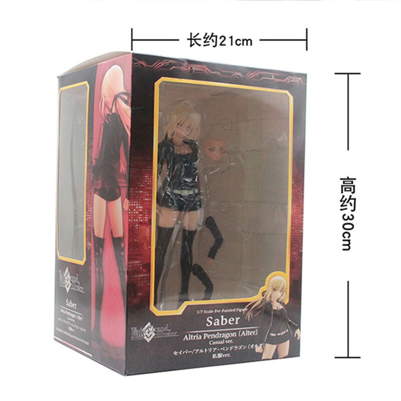 25cm Fate/Grand Order Alter Rider Sexy Anime Figure Fate/stay night Saber Action Figure Altria Pendragon Alter Figurine Doll Toy