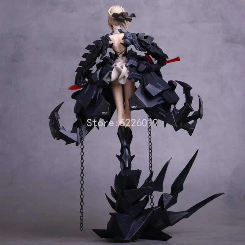 33cm Fate/Stay Night Sexy Anime Figure The King Black Saber Huke Ver. Sexy Figure The King Black Dress Saber Action Figure Toys