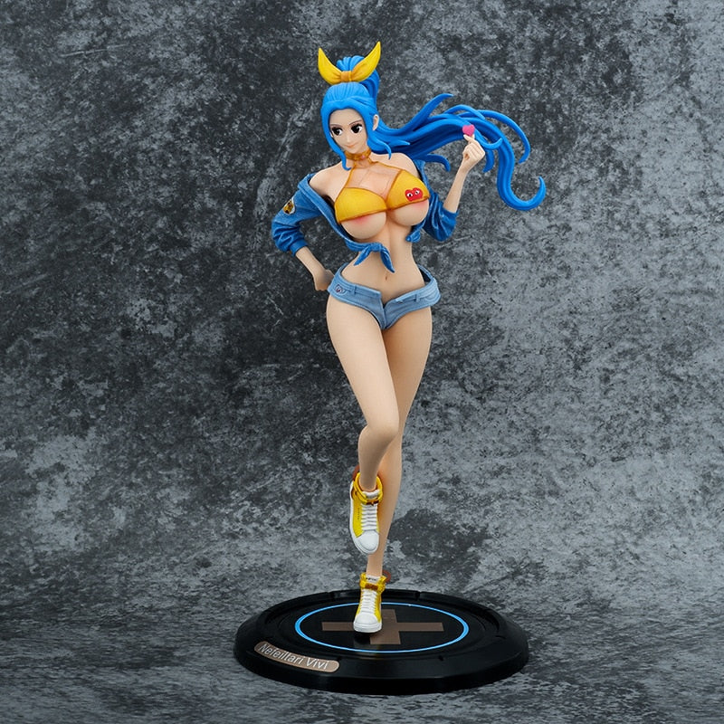 35cm Anime One Piece Miss Wednesday Figure GK Nefeltari Vivi Action Figurines PVC Model Toys Sexy Street Fashion Girl Doll Figma