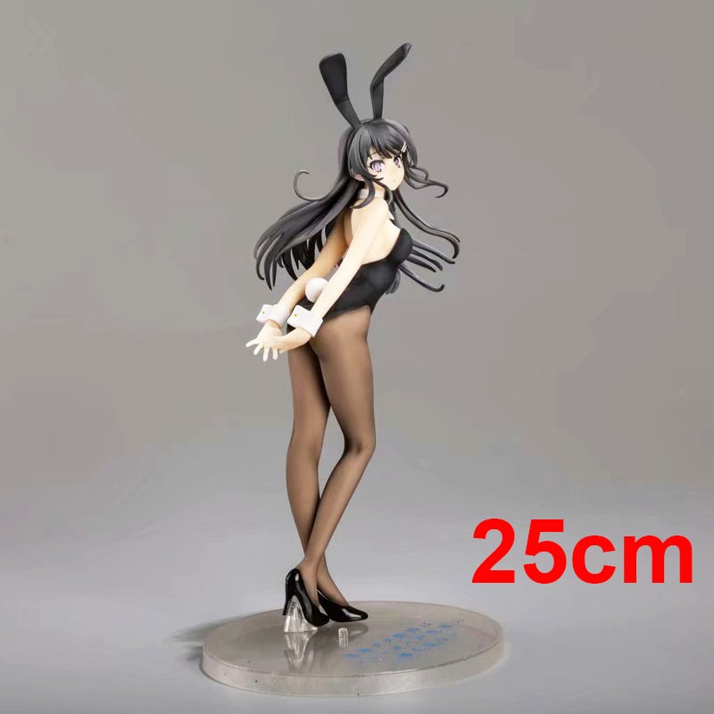 20cm Anime Rascal Does Not Dream of Bunny Girl Senpai Sexy Figure Toy Senpai Sakurajima Mai Chair Sexy Anime Action Figure Toys