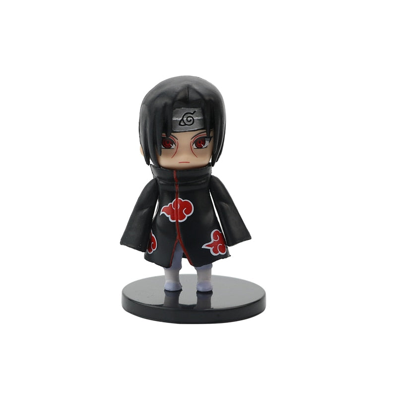 Naruto Uzumaki Kakashi Uchiha Sasuke Itachi Anime Figure Toy Q Cute Figural Nendoroid Car Decoration PVC Model Gift Toys For Kid