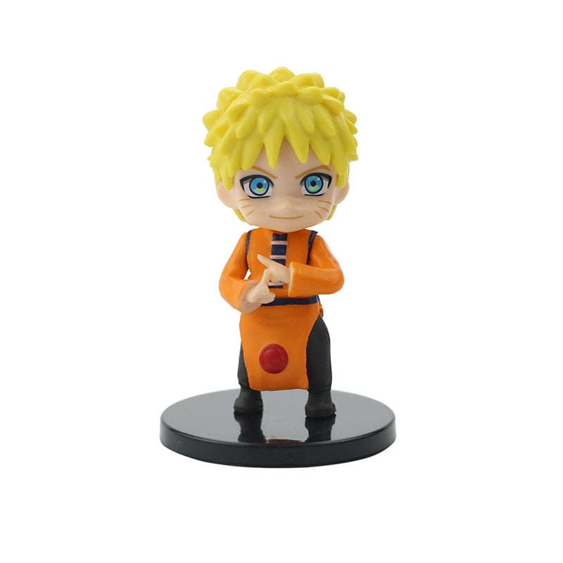 Naruto Uzumaki Kakashi Uchiha Sasuke Itachi Anime Figure Toy Q Cute Figural Nendoroid Car Decoration PVC Model Gift Toys For Kid