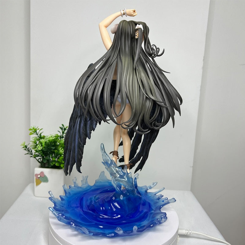 32cm Overlord Anime Figure Albedo -Swimsuit Action Figure Overlord III Albedo so-bin Ver Sexy Figure Collection Model Doll Toys