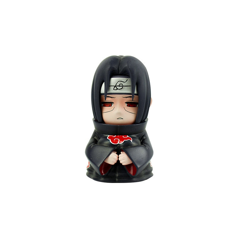 Naruto Uzumaki Kakashi Uchiha Sasuke Itachi Anime Figure Toy Q Cute Figural Nendoroid Car Decoration PVC Model Gift Toys For Kid