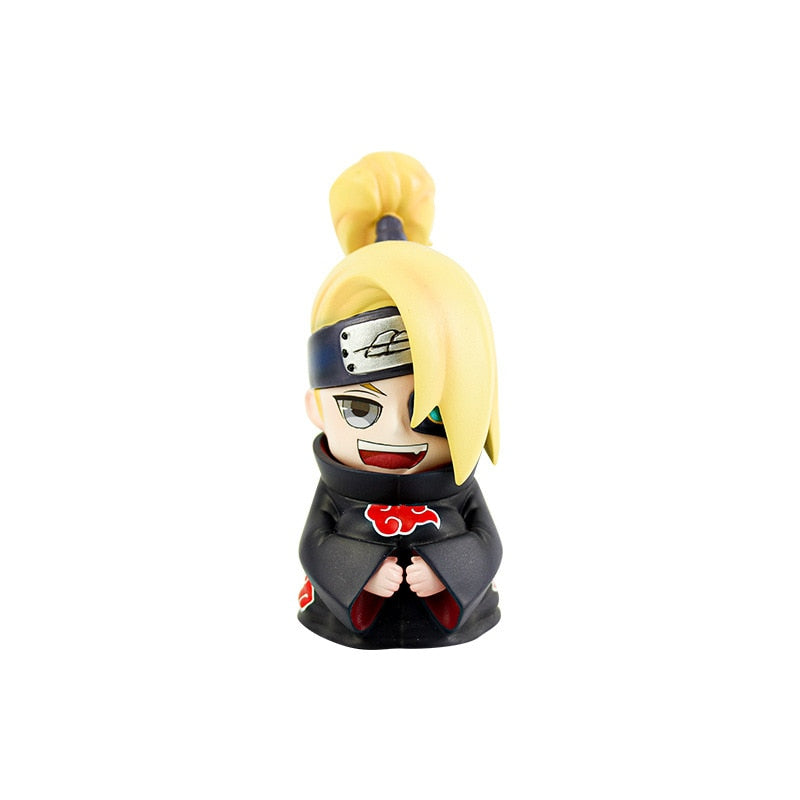 Naruto Uzumaki Kakashi Uchiha Sasuke Itachi Anime Figure Toy Q Cute Figural Nendoroid Car Decoration PVC Model Gift Toys For Kid