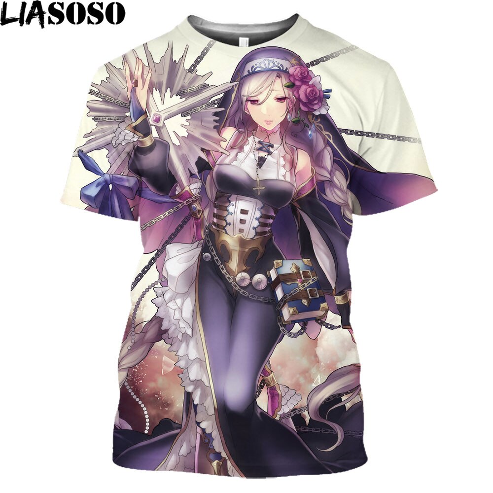 T Shirt Hot Sexy Girl Tattoo Nun 3D Print Men Women Anime Hentai Lewd Girls Harajuku Shirt Otaku Alternative Clothing Tops Tees