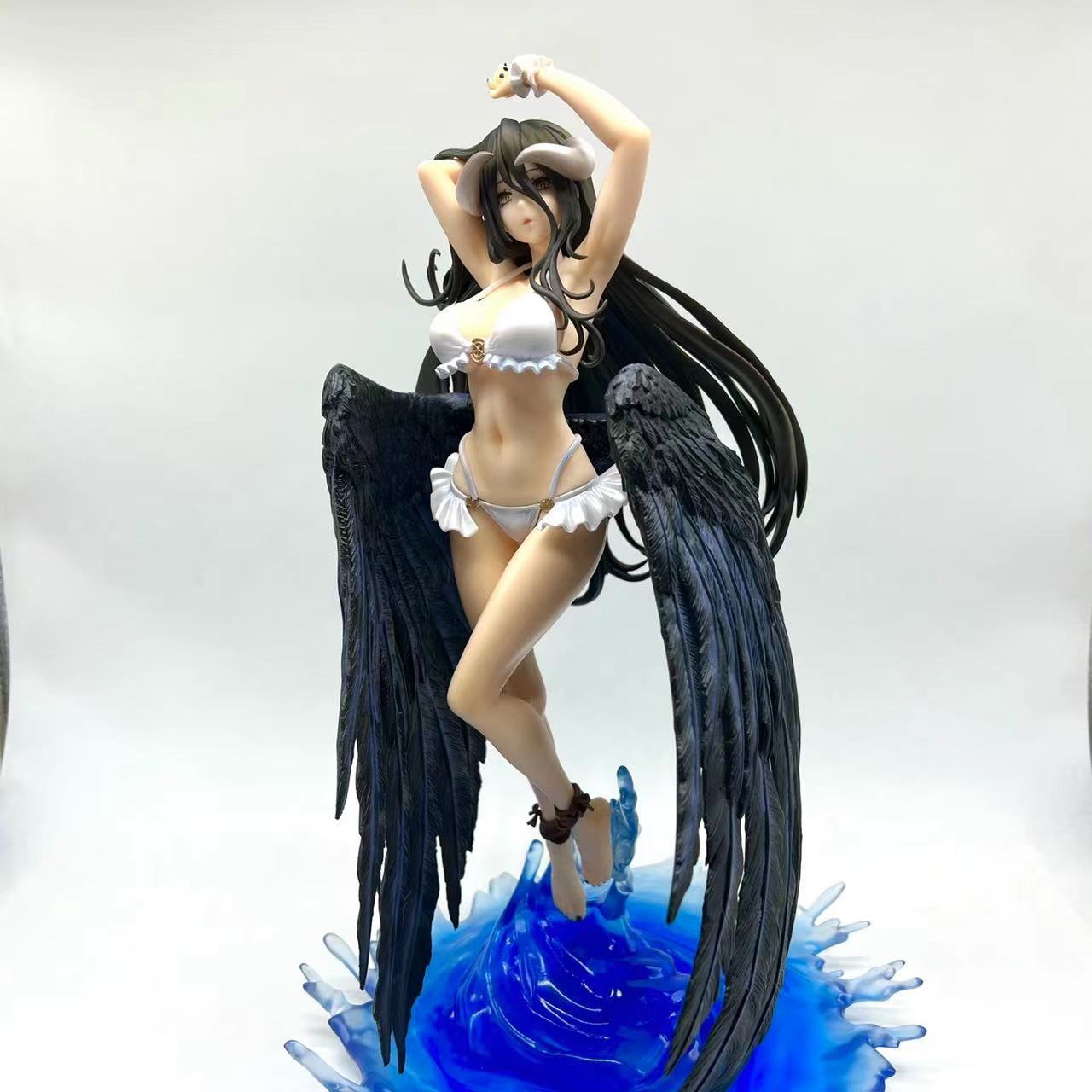 32cm Overlord Anime Figure Albedo -Swimsuit Action Figure Overlord III Albedo so-bin Ver Sexy Figure Collection Model Doll Toys