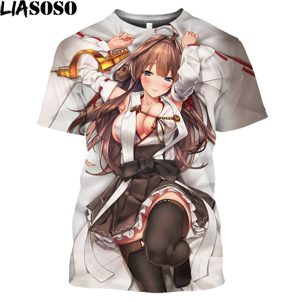 T Shirt Hot Sexy Girl Tattoo Nun 3D Print Men Women Anime Hentai Lewd Girls Harajuku Shirt Otaku Alternative Clothing Tops Tees