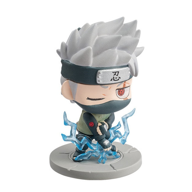 Naruto Uzumaki Kakashi Uchiha Sasuke Itachi Anime Figure Toy Q Cute Figural Nendoroid Car Decoration PVC Model Gift Toys For Kid