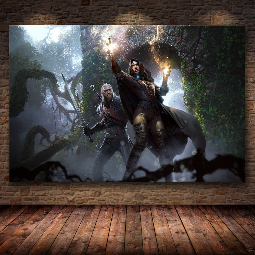 Home Decor Canvas Poster Picture Sexy Final Fantasy Game Painting Poster Wall For Home Canvas Wall Art Painting