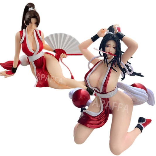 16cm The King of Fighters Shiranui Mai Sexy Anime Figure Honor of Kings Chun-Li Action Figure Adult Anime Girl Figure Doll Toys