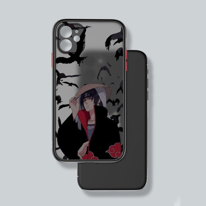 Anime Naruto Akatsuki Itachi Phone Case For IPhone 11 12 13 Mini Pro Max X XS XR 7 8 Plus Clear Matte Black Cover