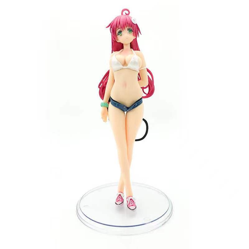 23cm To Love Kawaii  Ru  DetachableTransparent Swimsuit Momo Sexy Girl  Yuuki Mikan Lala Kotegawa Yui PVC Adult Action Figure