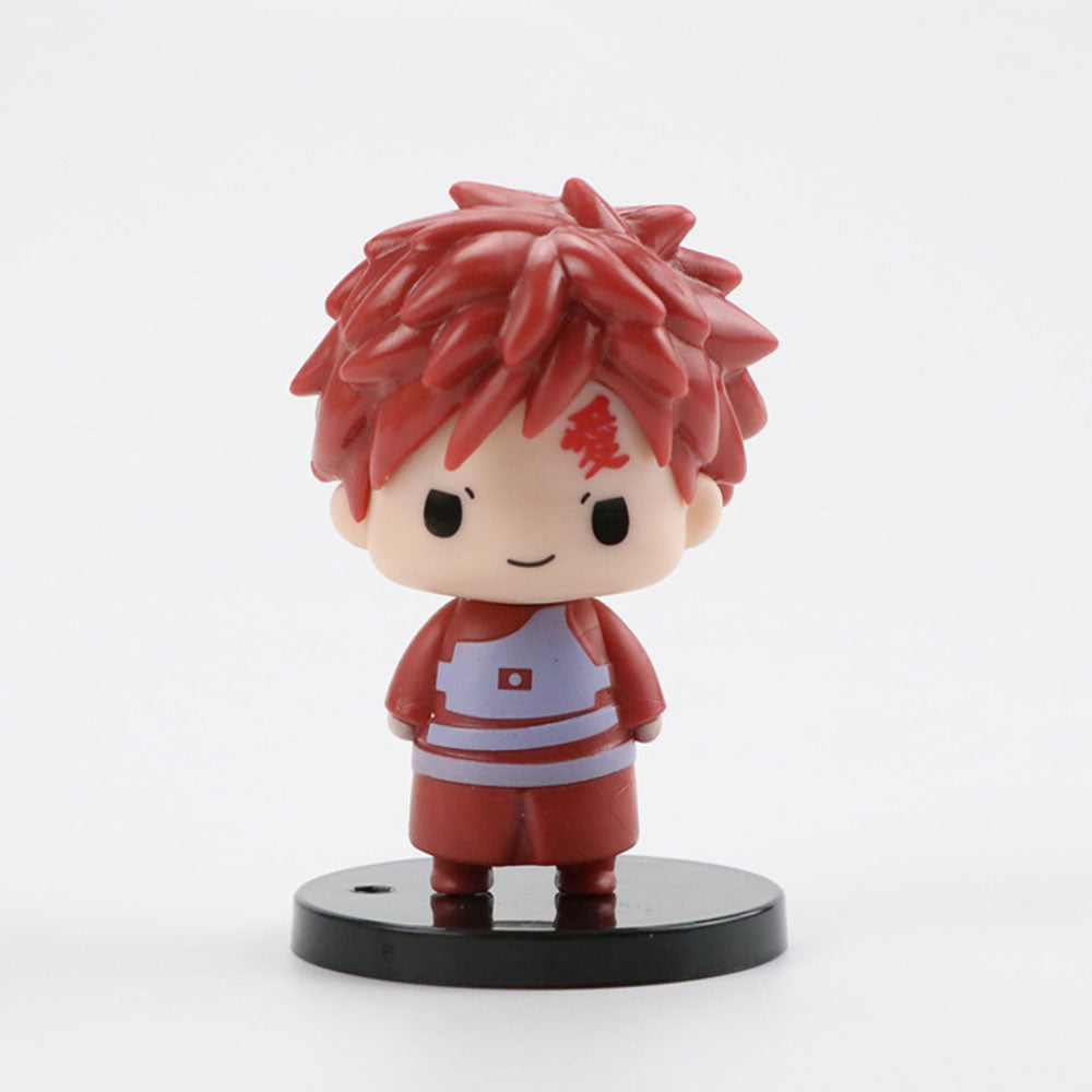 Kawaii Anime Naruto Figure Uzumaki Naruto Kakashi Q Figurals Uchiha Sasuke Itachi Cute Toys Car Desk Decoration Model Doll Gifts