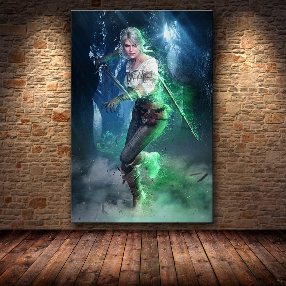 Home Decor Canvas Poster Picture Sexy Final Fantasy Game Painting Poster Wall For Home Canvas Wall Art Painting