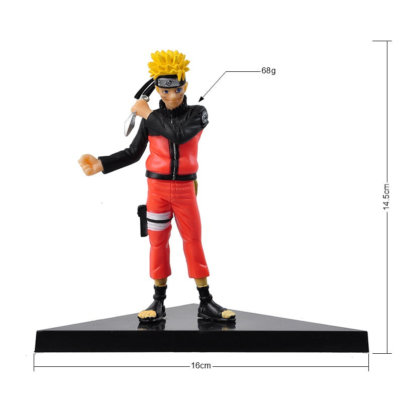 Naruto Anime Figures Naruto Sasuke Hatake Kakashi Gaara Uchiha Itachi PVC Model Decorate Toy For Children's Birthday Gifts