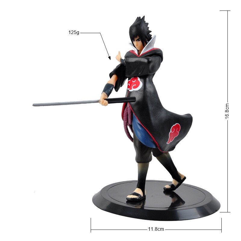 Naruto Anime Figures Naruto Sasuke Hatake Kakashi Gaara Uchiha Itachi PVC Model Decorate Toy For Children's Birthday Gifts