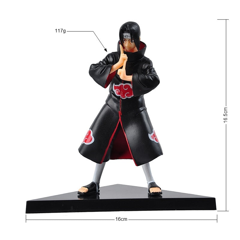 Naruto Anime Figures Naruto Sasuke Hatake Kakashi Gaara Uchiha Itachi PVC Model Decorate Toy For Children's Birthday Gifts