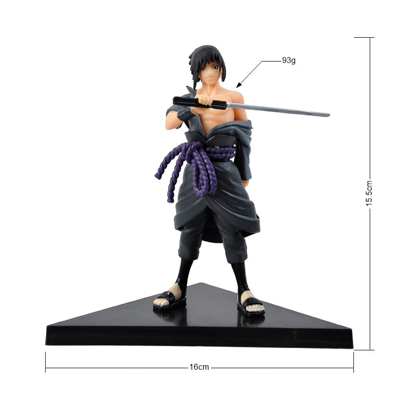 Naruto Anime Figures Naruto Sasuke Hatake Kakashi Gaara Uchiha Itachi PVC Model Decorate Toy For Children's Birthday Gifts