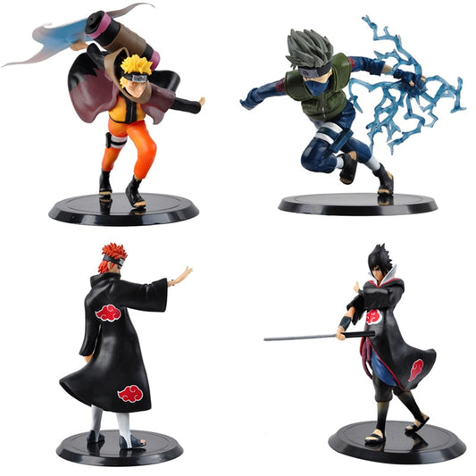 Naruto Anime Figures Naruto Sasuke Hatake Kakashi Gaara Uchiha Itachi PVC Model Decorate Toy For Children's Birthday Gifts