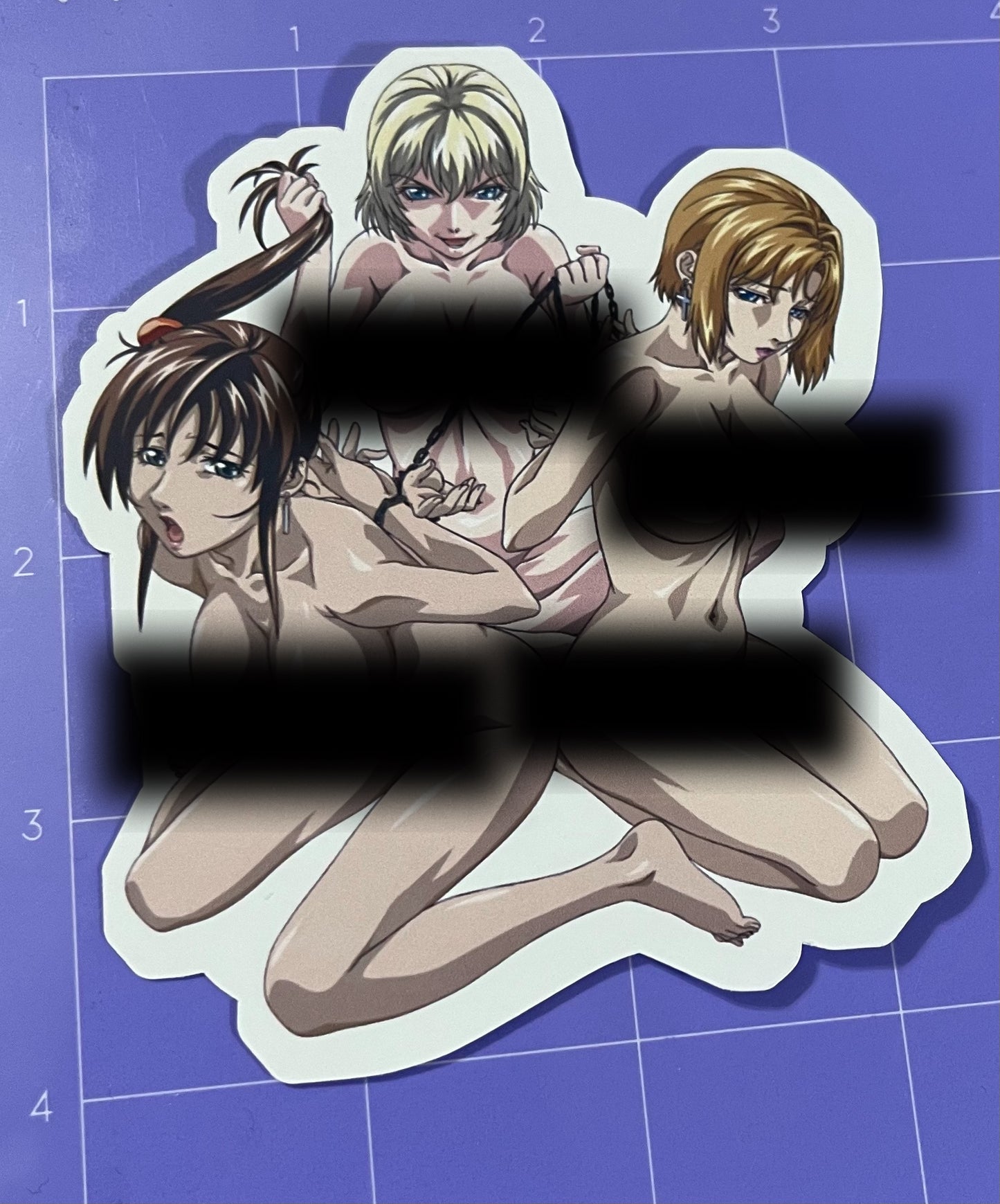 Anime vinyl sticker #292,Bible Black - Imari Kurumi, Jody Crowley, Kitami Reika