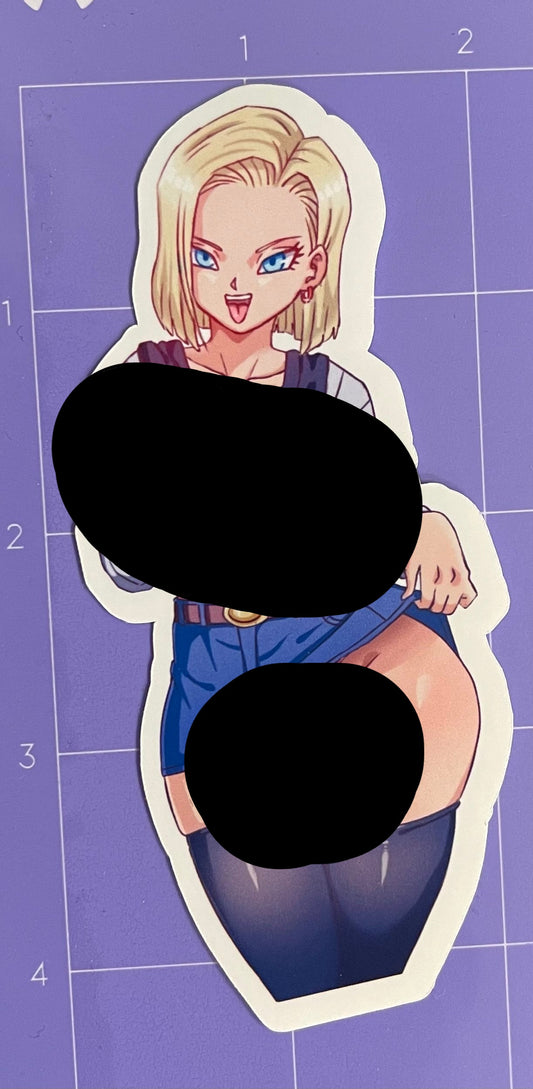 Anime vinyl sticker #240 Sexy Android 18